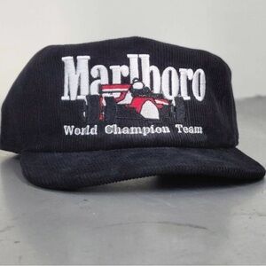 Marlboro Men's Black Racing Team Cap